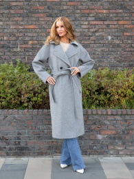 Пальто VIRGIN (Под заказ) (Светло-серый, 46р.)