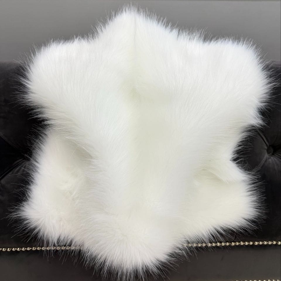 Мех искусственный Песец 4 см (пог.м) (Белый)