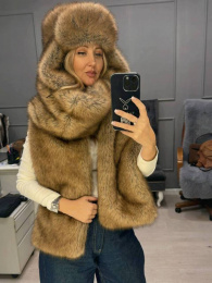 Меховой шарф из сибирской норки (Куница)