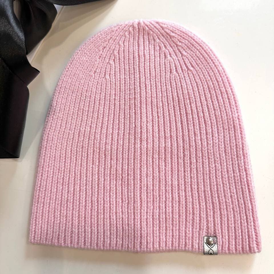 Шапочка из 100% итальянского кашемира (Розовая)