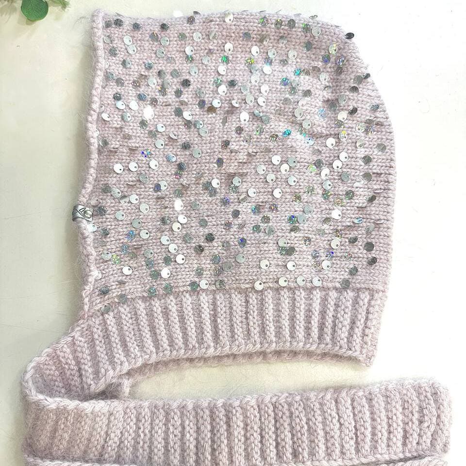 SALE Чепчики с королевскими пайетками (Розовый)