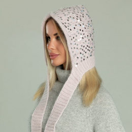 SALE Чепчики с королевскими пайетками (Розовый)