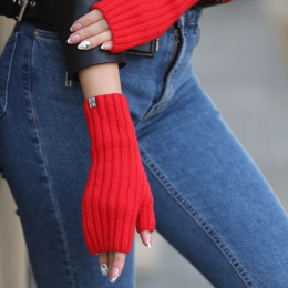 Митенки из 100% итальянского кашемира (Красные)