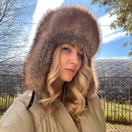 Шапка-ушанка из искусственного меха (Куница, 58-60)