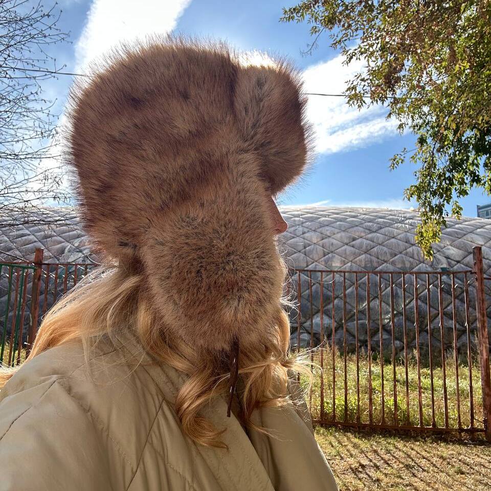 Шапка-ушанка из искусственного меха (Куница, 58-60)