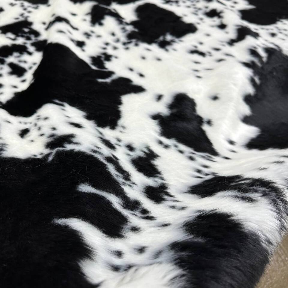Мех искусственный Корова  черно-белый  (пог.м) (Черно-белый)