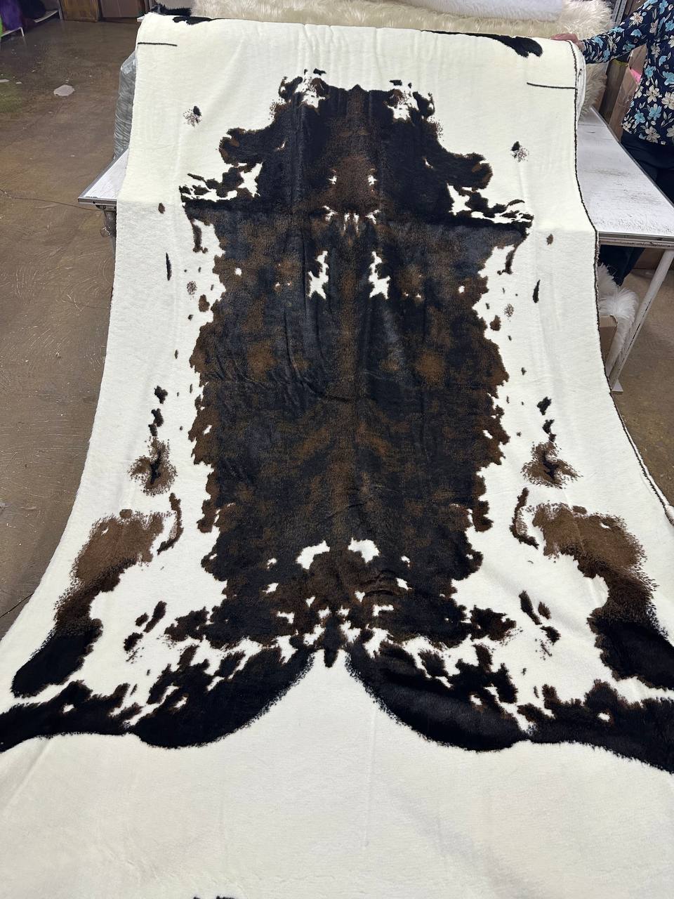 Мех искусственный Tissavel Корова, отрез (Корова, 50х150)