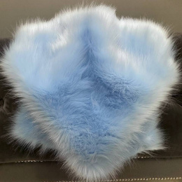 Мех искусственный Песец 4 см (пог.м) (Голубой)