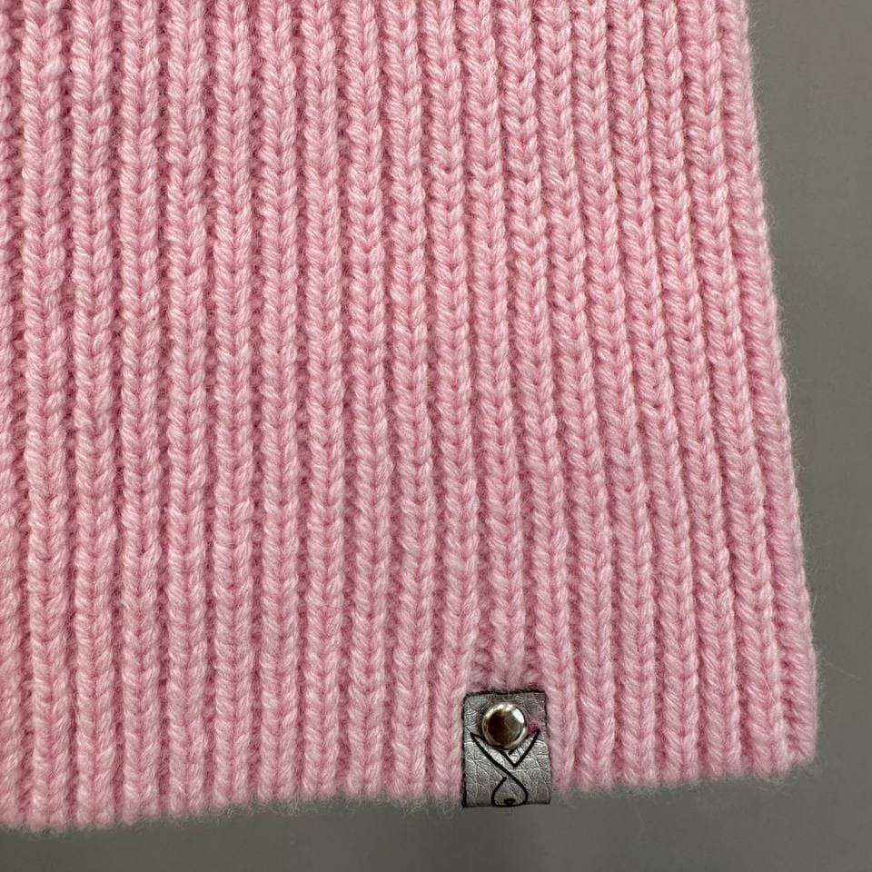 Шапочка из 100% итальянского кашемира (Розовая)