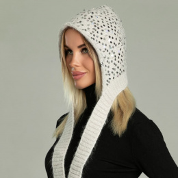 SALE Чепчики с королевскими пайетками (Молочный)