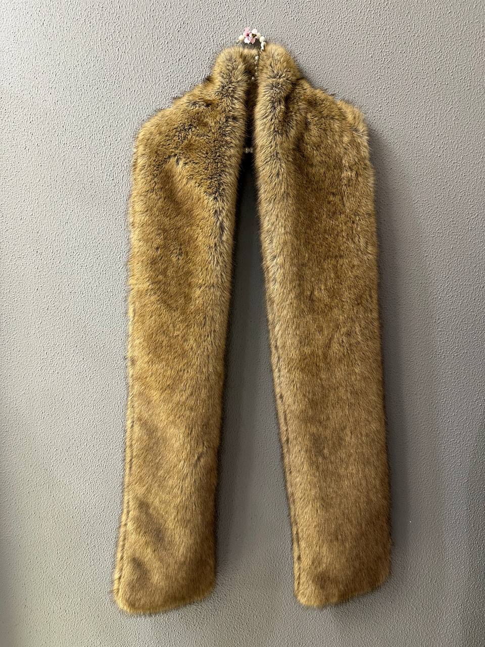 Меховой шарф из сибирской норки (Куница)