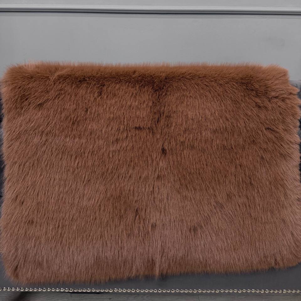 Мех искусственный Сибирская норка (пог.м) (Карамель)