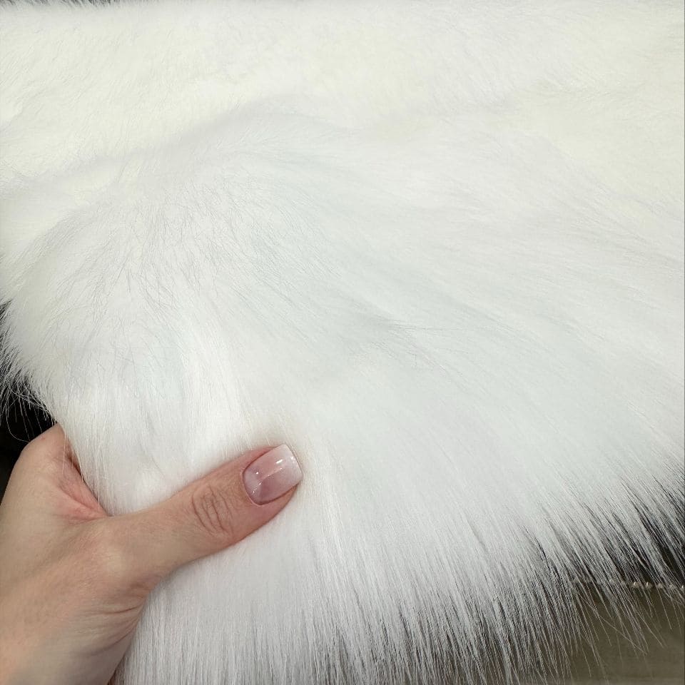 Мех искусственный Песец 4 см (пог.м) (Белый)