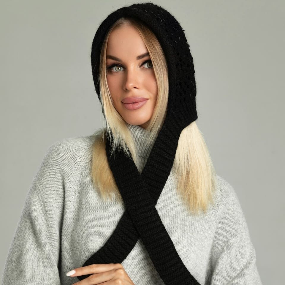SALE Чепчики с королевскими пайетками (Черный)