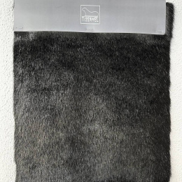 Мех искусственный Tissavel Норка, отрез (Черный, 50х147)