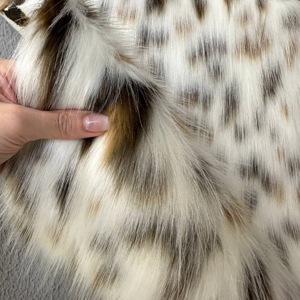 Мех искусственный Tissavel Рысь, отрез (Рысь, 50х147)