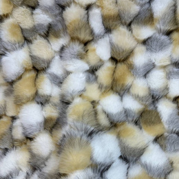 Мех искусственный Tissavel Камни, отрез (Камни, 50х170)