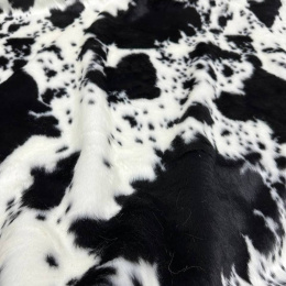 Мех искусственный Корова  черно-белый  (пог.м) (Черно-белый)