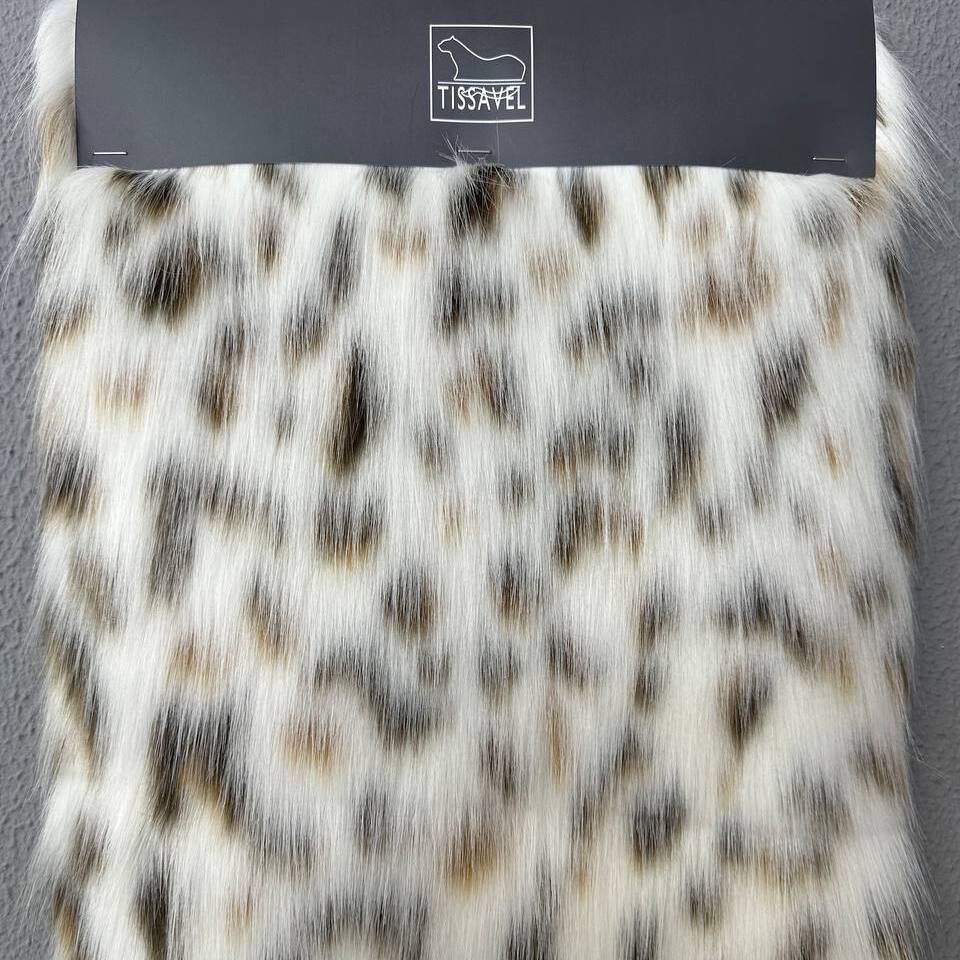 Мех искусственный Tissavel Рысь, отрез (Рысь, 50х147)